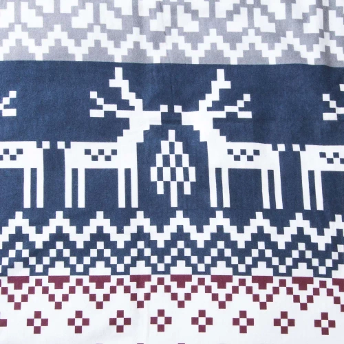 31515/1 Vianočné flanelové posteľné prádlo Flanelove Darymex bordová námornícka modrá - sada 100% bavlna, teplá a mäkká