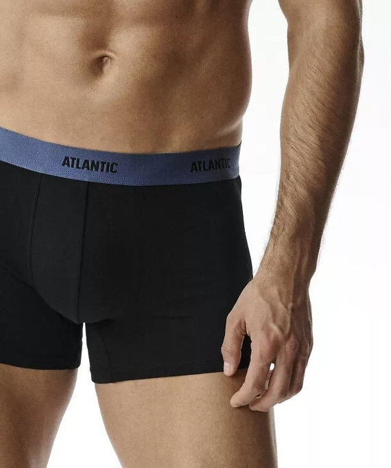 Pánske boxerky Atlantic 6SMH-004 A6 čierne – 6 kusov, 95 % bavlna, priliehavé