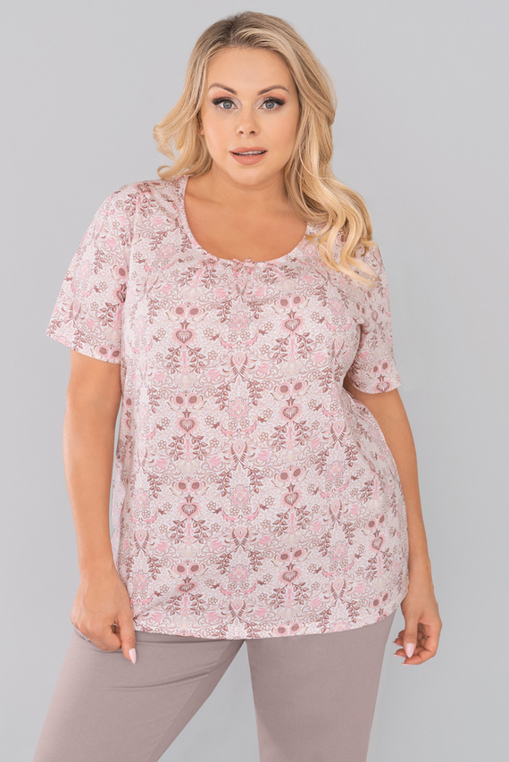 Kalmia Dámske pyžamo s krátkym rukávom, 3/4 nohavice Talianska módna potlač