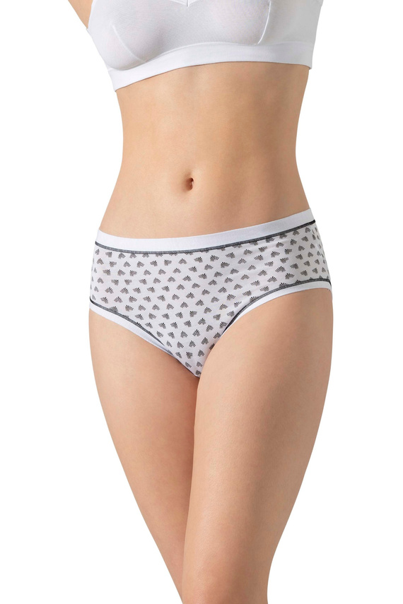 3363 MIDI-2H100 Cotonella MIDI 3-pack nohavičky - bavlna, stredný strih, pohodlné na každodenné nosenie