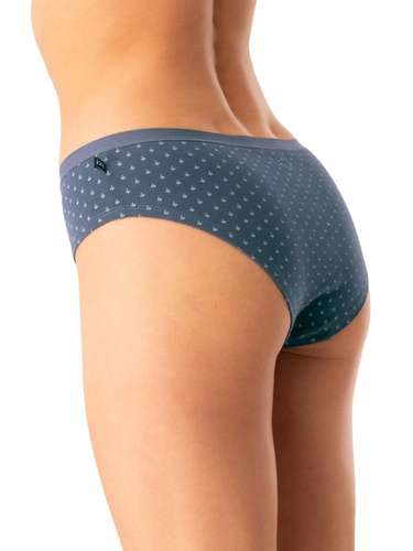 Dámske nohavičky Key LPN 742 graphite - bavlnené, pohodlné, sada 2 kusov