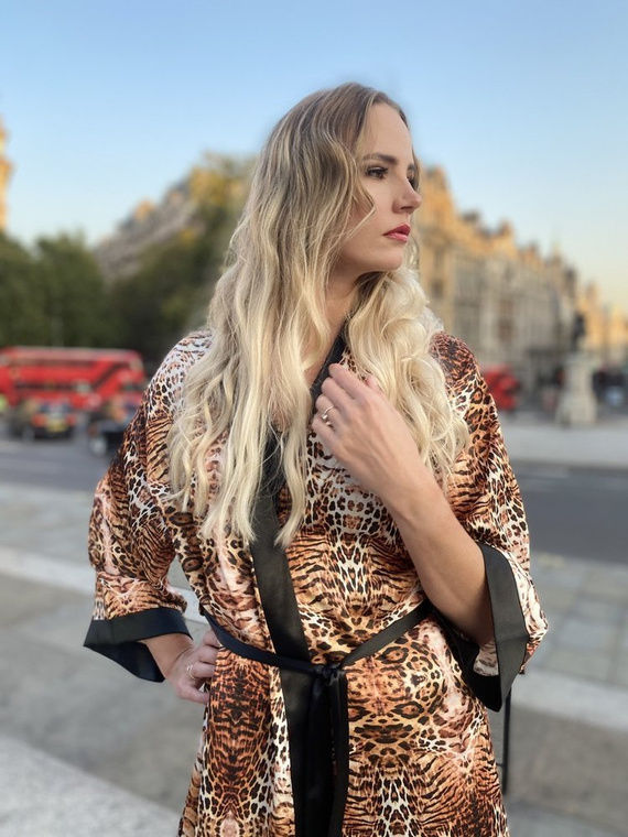 417 Valentina dámsky župan Forex - béžový