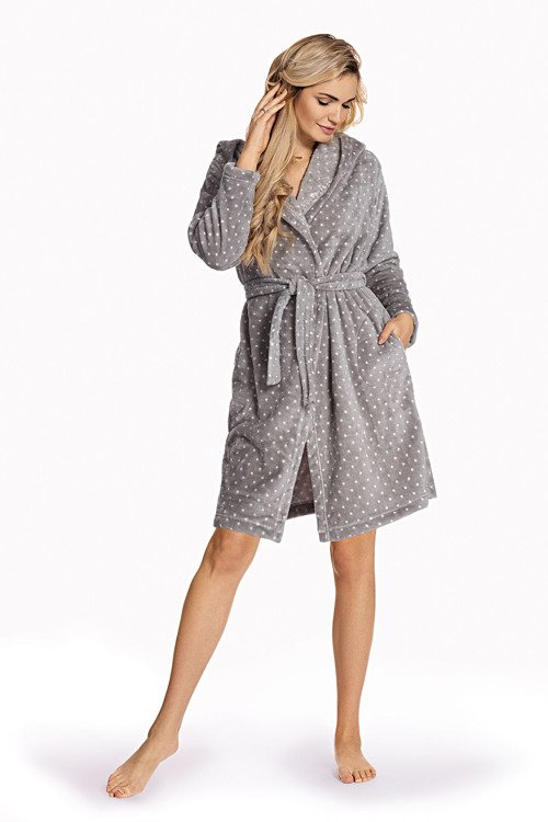 546 Melanie Dámsky krátky župan Forex - sivý