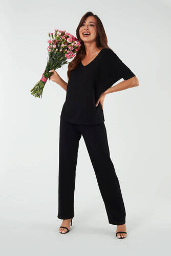 Soler Dámske dlhé nohavice Italian Fashion - čierne