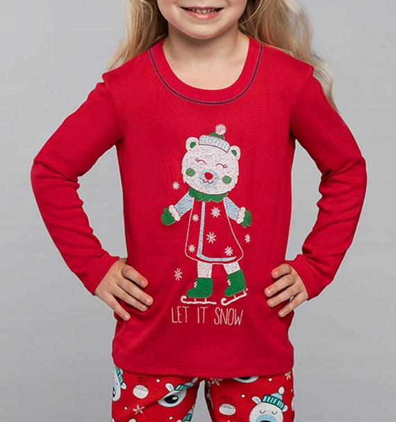 Czoka Dievčenské pyžamo Italian Fashion - červené