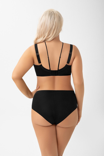 Gorsenia Vida K964 - Mäkká podprsenka s kosticami, výrazné zdvíhanie a vyberanie poprsia, čipka, veľké veľkosti