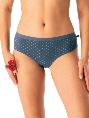 Dámske nohavičky Key LPN 742 graphite - bavlnené, pohodlné, sada 2 kusov