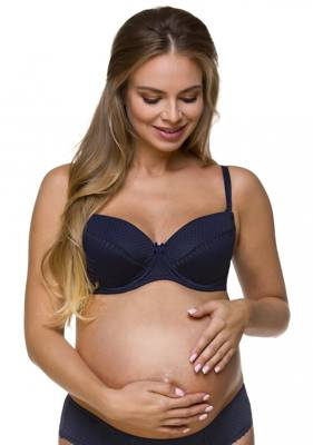 1732 LUPOLINE dojčiaca podprsenka - tmavomodrá