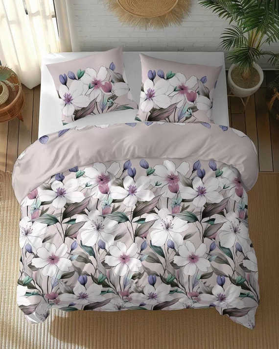 5774 B Cotton Bloom Detexpol Powder Pink Flower Bedding - 100% bavlna, obojstranná, poľská výroba