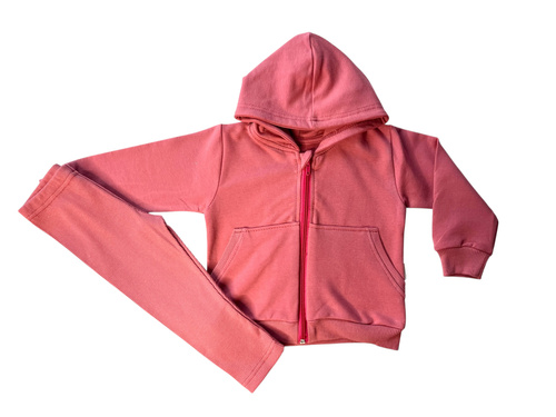 Mamatti DR2155 tepláková súprava pre dievčatá - módna súprava malaga s kapucňou