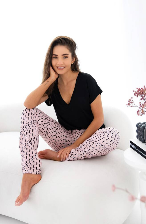 Dámske pyžamo Ambar Sensis - čierne