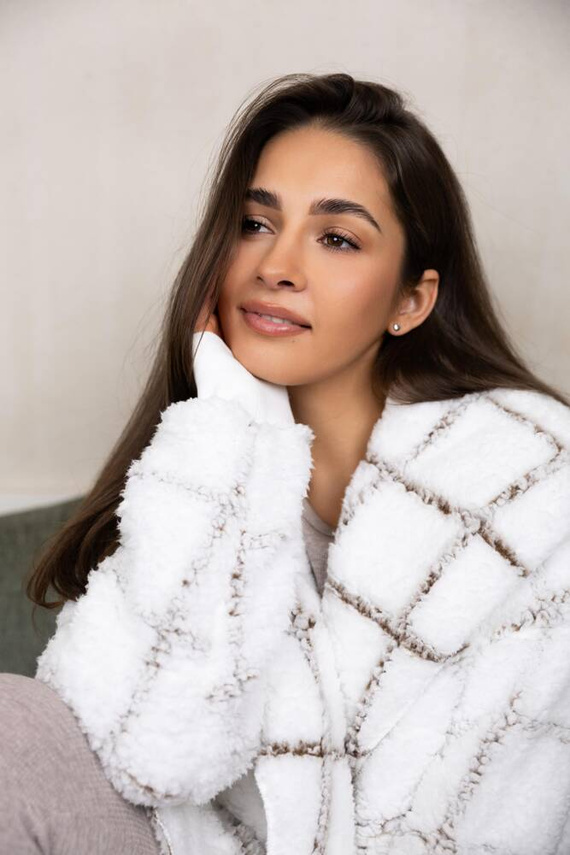 Sensis Delphine Cardigan - bielo-pruhovaný