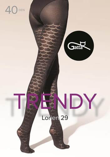 Lorien 29 Pančuchové nohavice Gatta - 40 den, vzor vlny, matné