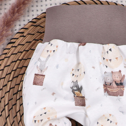 ABN-5542 Nini Happy Animals detský polospánok z organickej bavlny - pohodlie, bezpečnosť, šetrný k životnému prostrediu