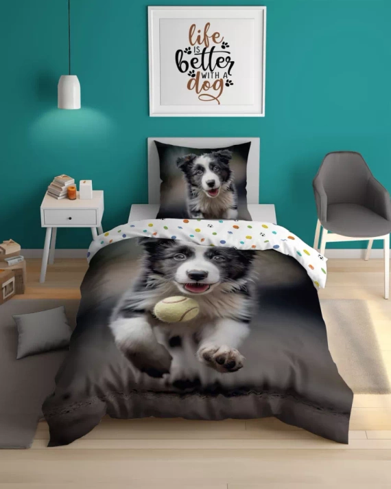 5410 A Szczeniak Pościel bawełniana świecąca w ciemności Detexpol