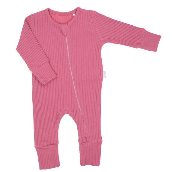 216032 Detský pyžamko Lala Nicol - rebrovaná bavlna, bez nožičiek, šikmý zips