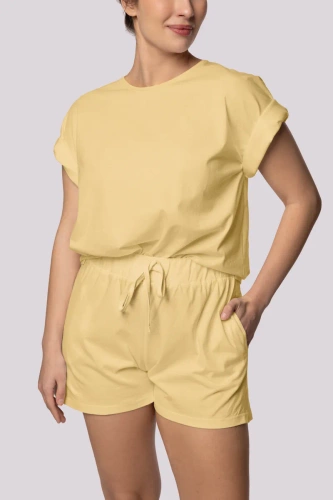 Bliss dámske pyžamo s krátkym rukávom Mona yellow