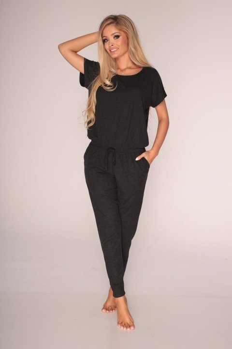 308 Paula Dámsky pyžamový kostým - sivý
