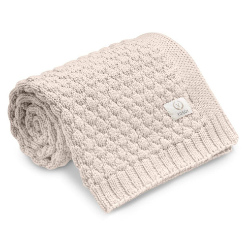 Bubbles Yosoy cappuccino merino vlnená deka - prírodná, hypoalergénna, obojstranná