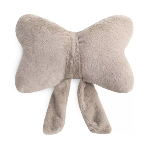 Eurofirany Wiosna 135 – dekoratívny vankúš 37x10x30 s mašľou beige