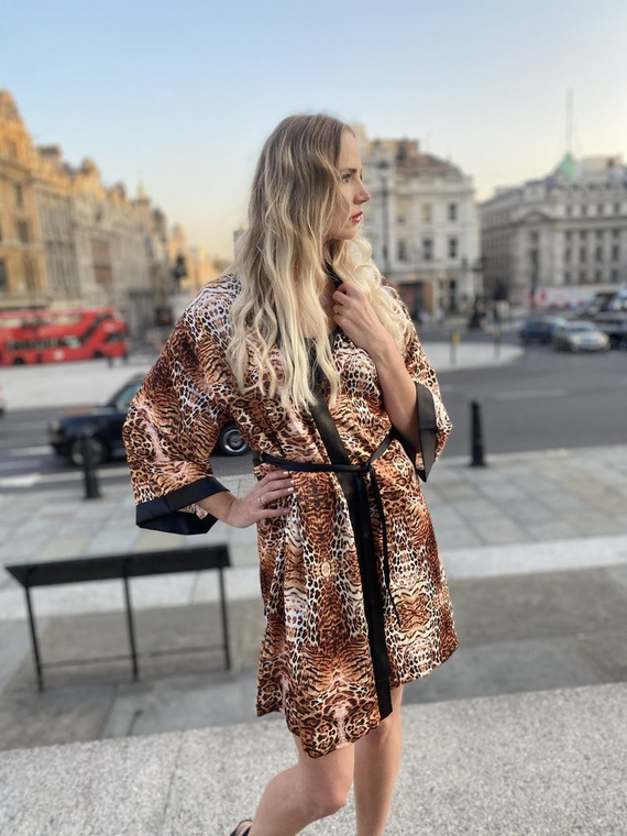 417 Valentina dámsky župan Forex - béžový