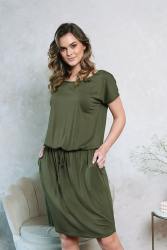 Paramo Dámske šaty Italian Fashion - khaki