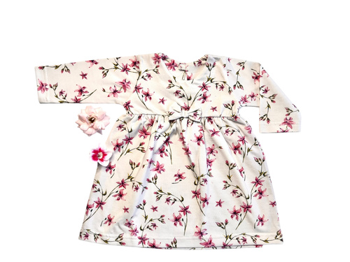 Dievčenské šaty Mamatti SU071 - kvetinové, bavlnené