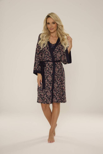 468 Mia Forex dámsky župan - tmavomodrý