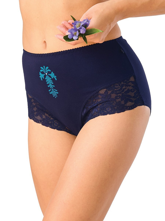 Dámske nohavičky Key LPF 501 B26 Maxi Bikini bavlna čipka 2-pak