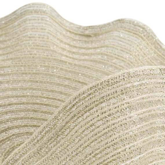 Podložka na stôl Eurofirany elegantná podložka pod taniere glamour June champagne beige