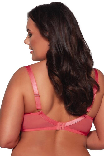 2075 Polovystužená podprsenka Coral Ava - koralová