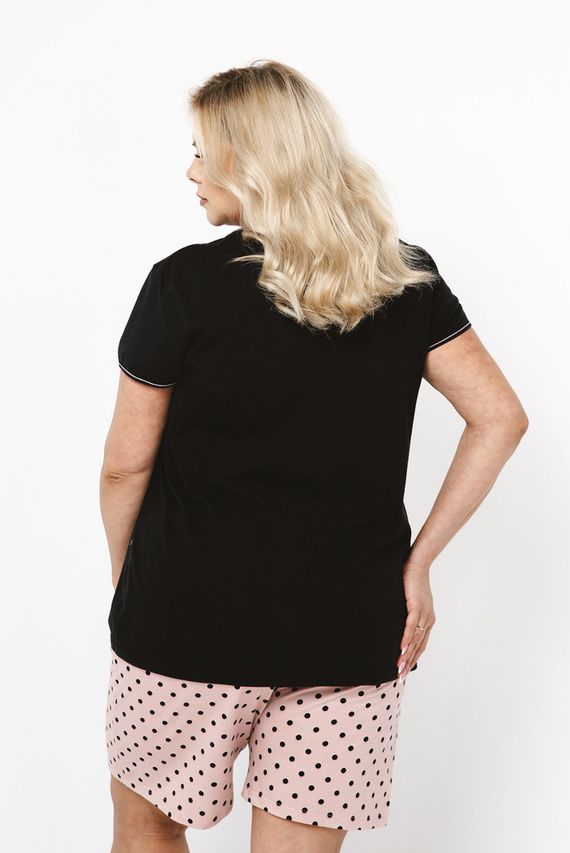 Dámske pyžamo Bonilla s krátkym rukávom, šortky Italian Fashion - Print/Black