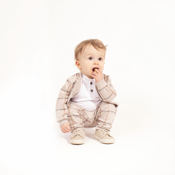 221277 Kiku Nicol detská bomber bunda kockovaná na zips
