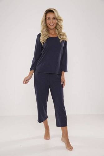 665 Paula Dámske pyžamo Forex - tmavomodré