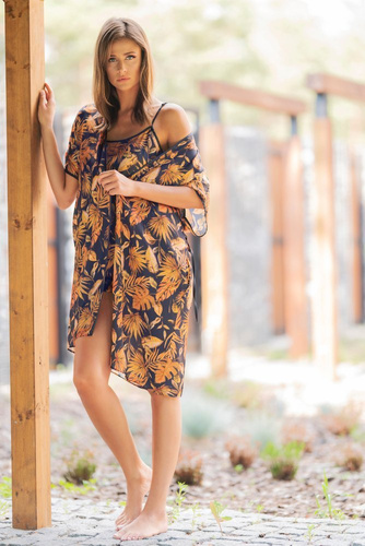 Monstera Dámsky župan Italian Fashion - potlač