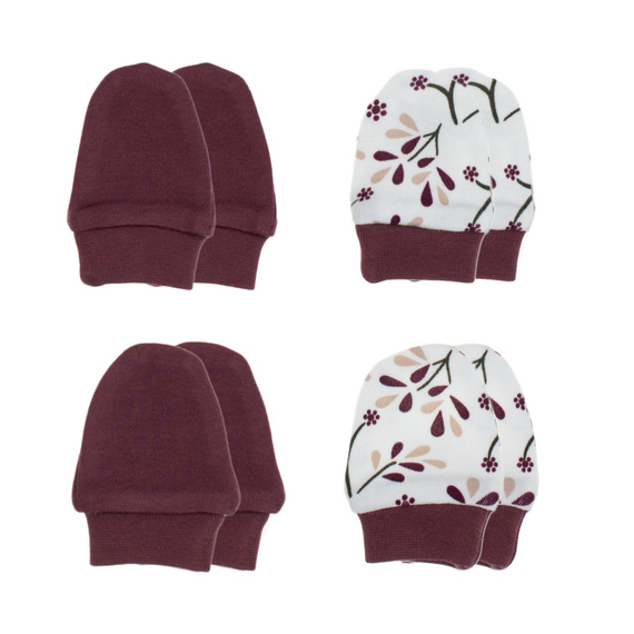 217083 Bavlnené rukavice Alisa Nicol 4-pack - pre bábätká