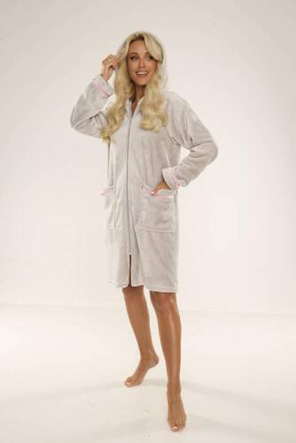 726 Serena Dámsky župan De Lafense - sivý