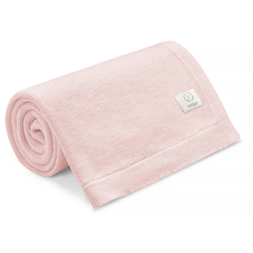 Prikrývka z merino vlny Yosoy powder pink - prírodná, hypoalergénna, pre bábätká