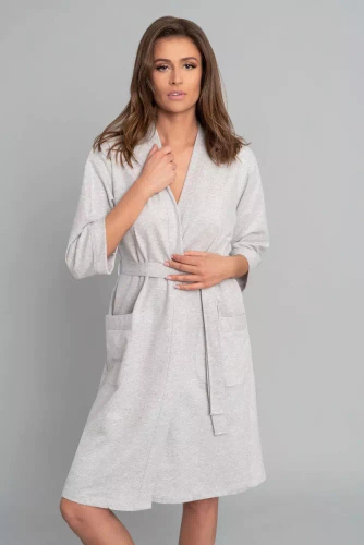 Karla Dámsky župan Italian Fashion - light melange