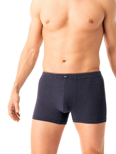 Pánske boxerky Key MXH 358 navy blue - bavlnené, pohodlné a priedušné
