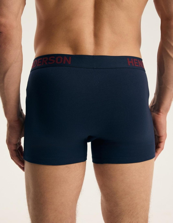 Pánske boxerky Henderson 45486 Fawn 2-pak bavlnené so širokou gumou a logom
