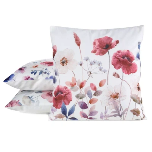 Obliečka na vankúš 45x45 Mink 36 Eurofirany zamat kvety