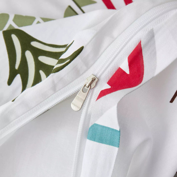 Lyžovanie Vianočné bavlnené saténové posteľné prádlo Spod Igły i Nitki biela červená zelená - elegantné a mäkké