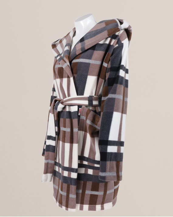 031 Deka na župan De Lafense - hrejivý dámsky župan Super Cozy, hnedý