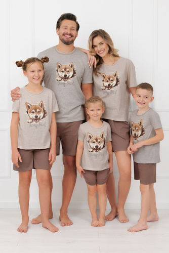 Dámske pyžamo Shiba Italian Fashion 100% bavlna šortky krátky rukáv