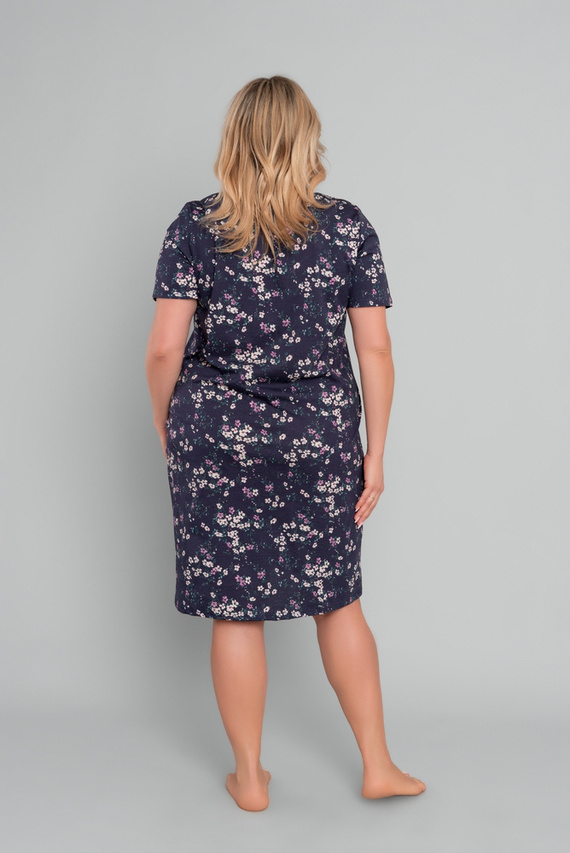 Nočná košeľa Evita s krátkym rukávom Talianska móda - potlač