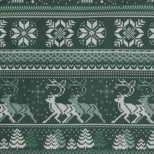 Vianočná posteľná bielizeň Clover Eurofirany tmavo zelená - ranforce bavlna, obojstranná