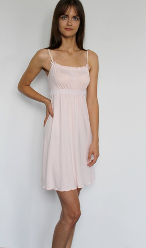 418 Nočná košeľa bez ramienok Julie Forex - ružová