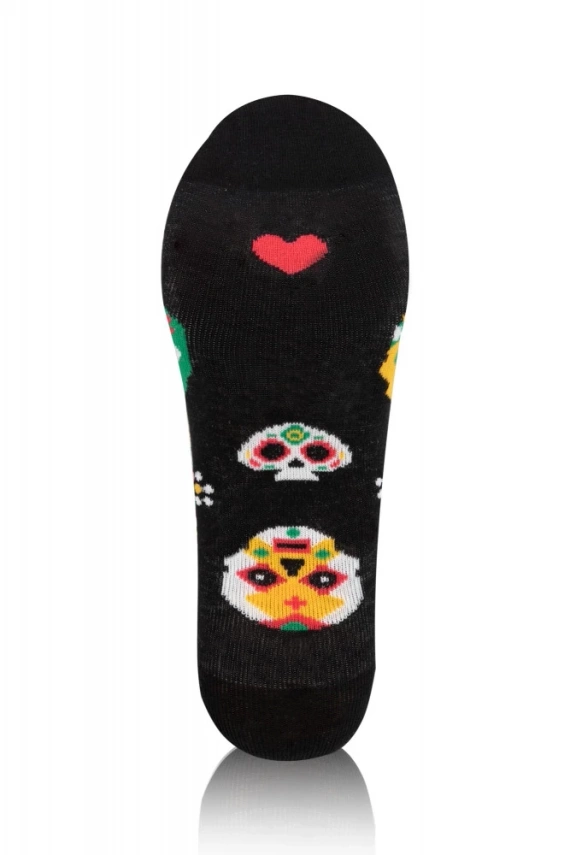 S134D Muerto Dlhé ponožky Italian Fashion - čierne