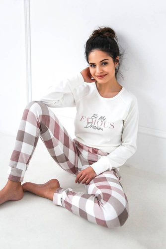 Joselyn Dámske pyžamo Sensis Interlock - krémové